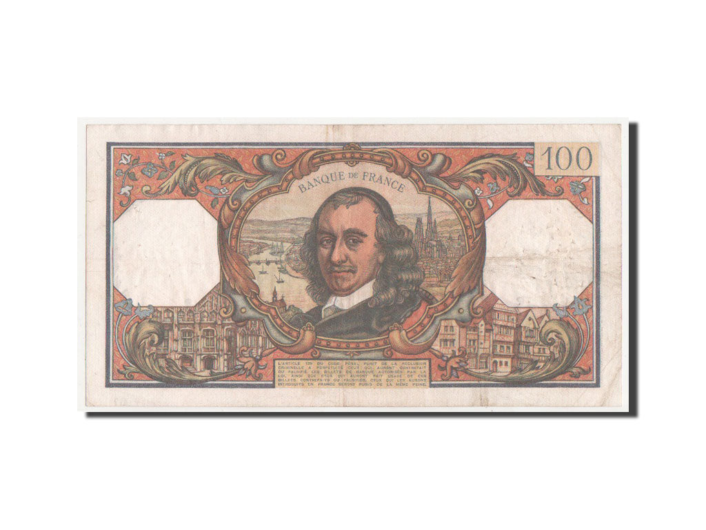 Banknot, Francja, 100 Francs, Corneille, 1967, AU(50-53), Fayette:65.19, KM:149b