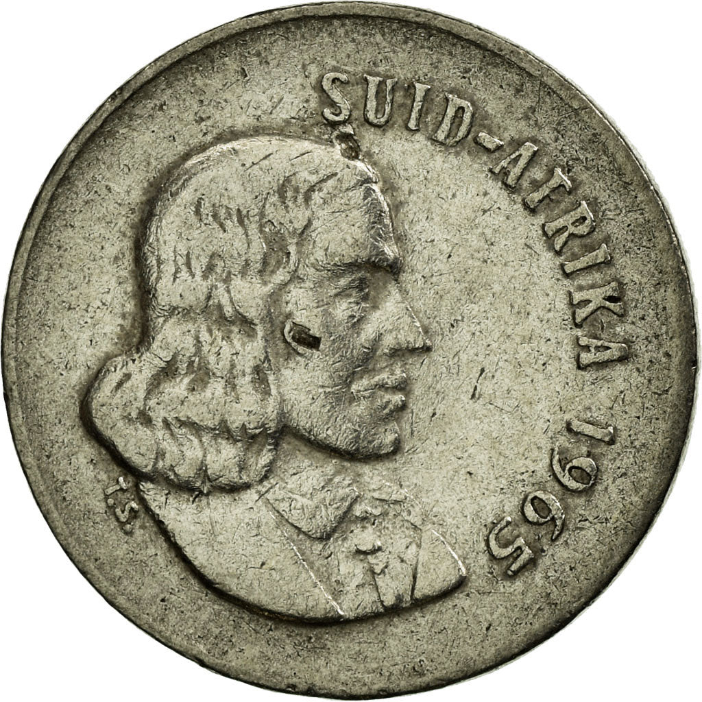 Coin, South Africa, 5 Cents, 1965, EF(40-45), Nickel, KM:67.2