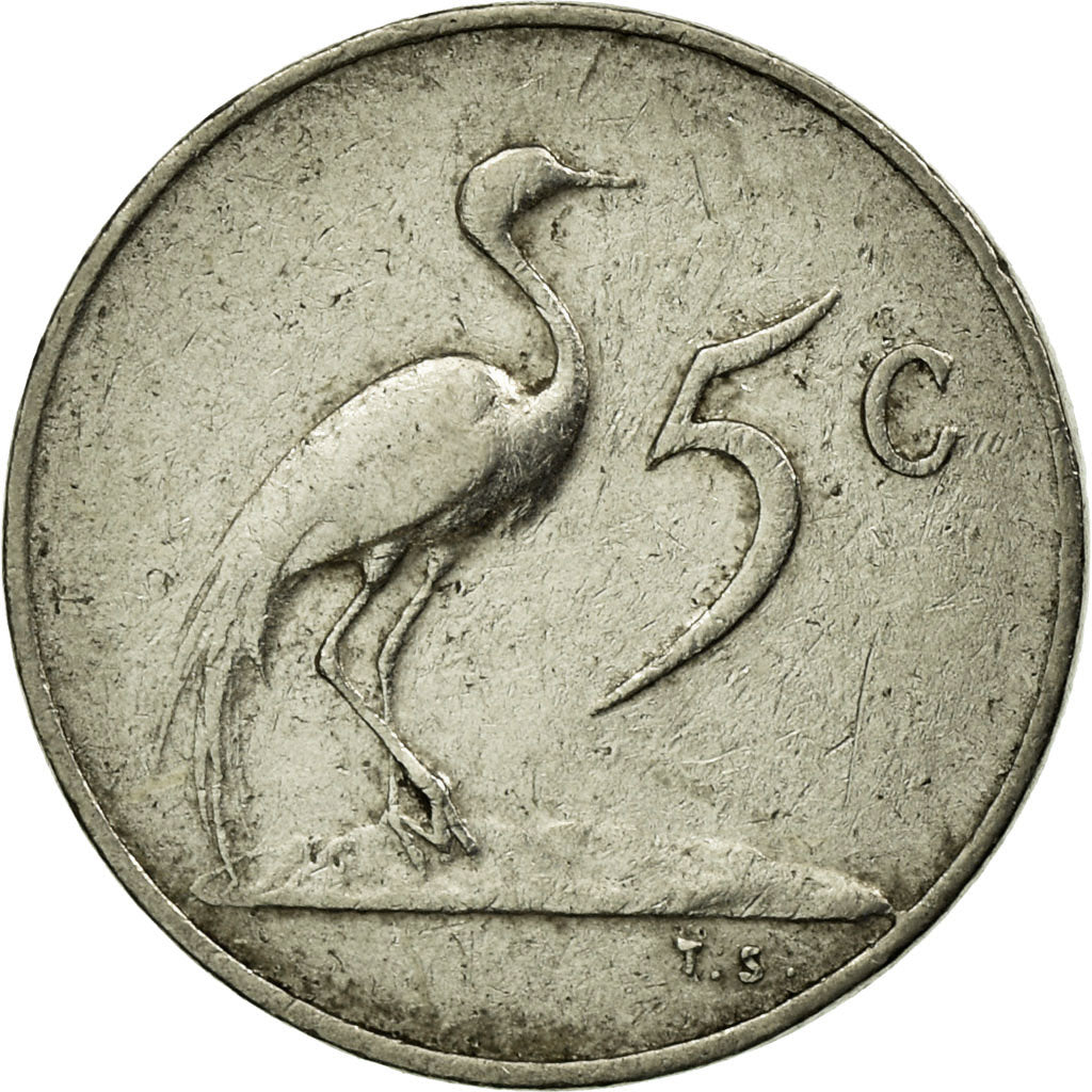 Coin, South Africa, 5 Cents, 1965, EF(40-45), Nickel, KM:67.2