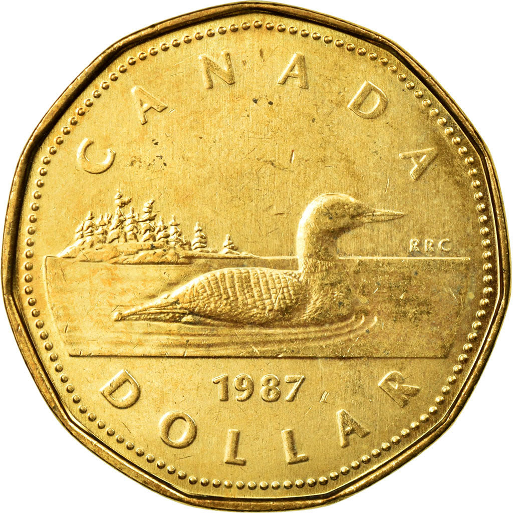 Coin, Canada, Elizabeth II, Dollar, 1987, Royal Canadian Mint, Ottawa