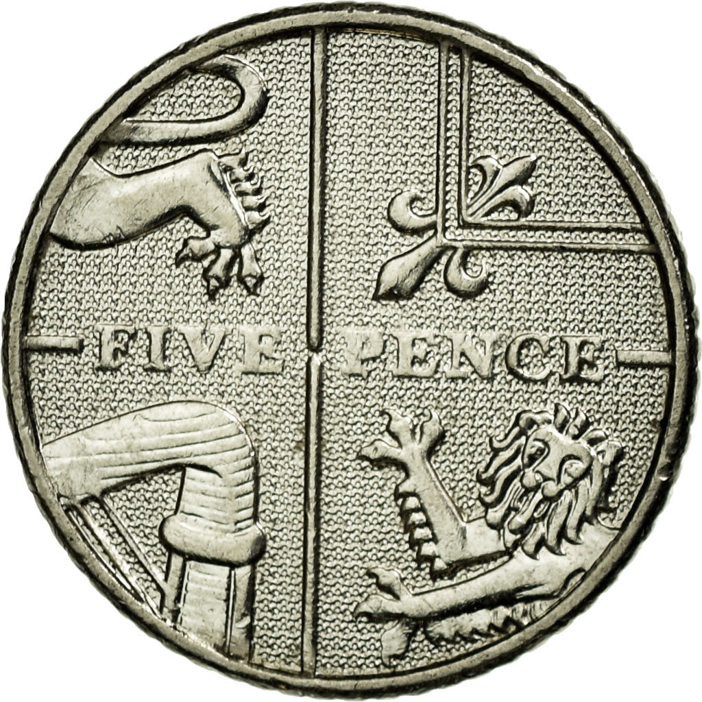 Moneda, Gran Bretaña, Elizabeth II, 5 Pence, 2012, British Royal Mint, EBC