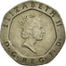 Coin, Great Britain, Elizabeth II, 20 Pence, 1988, EF(40-45), Copper-nickel