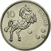 Coin, Slovenia, 10 Tolarjev, 2000, EF(40-45), Copper-nickel, KM:41