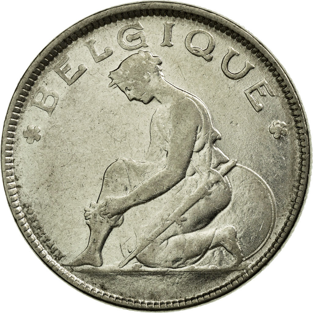 Coin, Belgium, 2 Francs, 2 Frank, 1923, EF(40-45), Nickel, KM:91.1