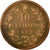 Coin, Italy, Vittorio Emanuele II, 10 Centesimi, 1862, Milan, VF(20-25), Copper