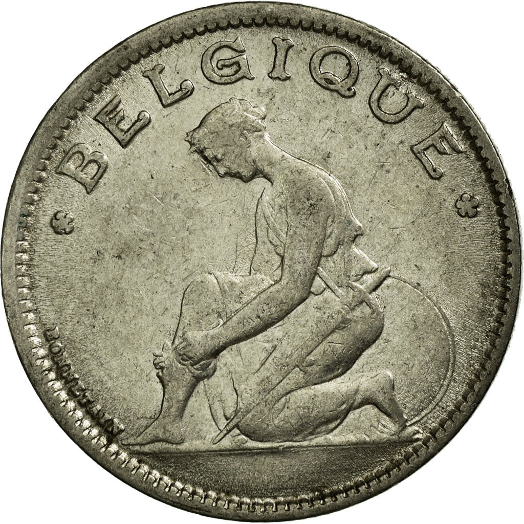 Coin, Belgium, Franc, 1934, EF(40-45), Nickel, KM:89