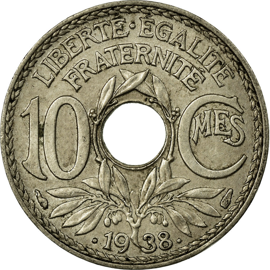 Coin, France, Lindauer, 10 Centimes, 1938, Paris, EF(40-45), Nickel-Bronze