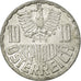 Coin, Austria, 10 Groschen, 1952, Vienna, EF(40-45), Aluminum, KM:2878