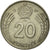 Moneta, Węgry, 20 Forint, 1984, EF(40-45), Miedź-Nikiel, KM:630