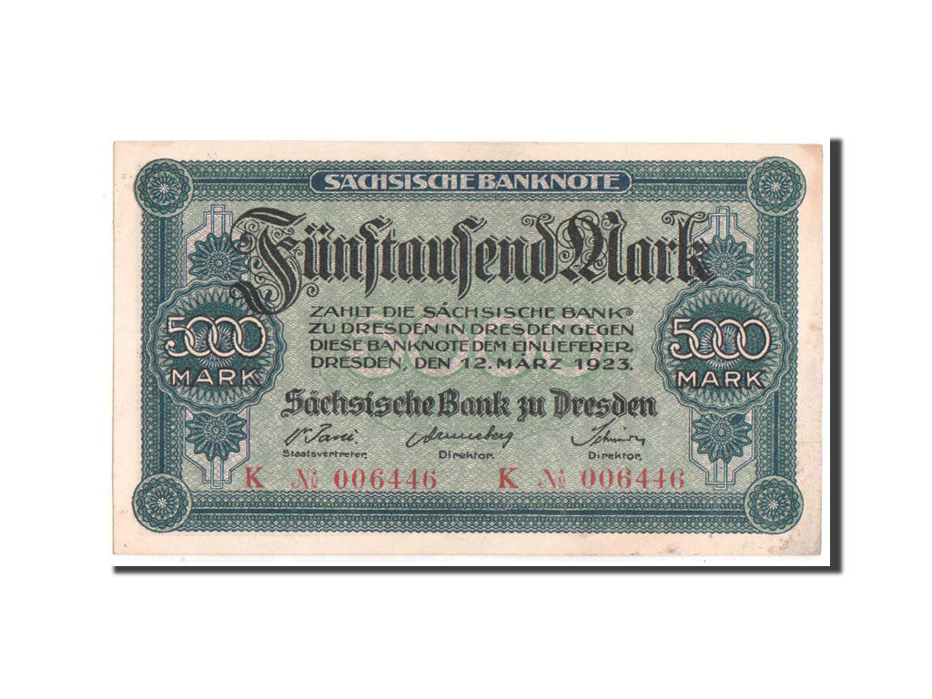 Banknote, German States, 5000 Mark, 1923, UNC(60-62)