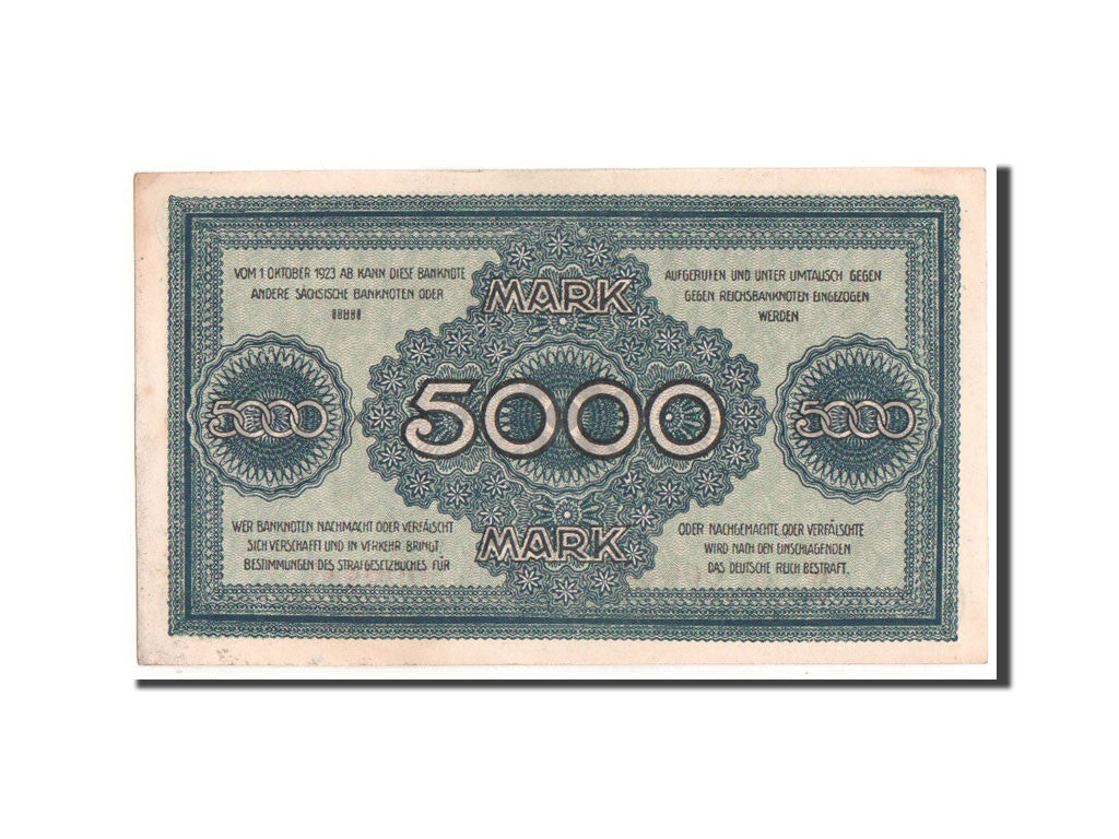 Banknote, German States, 5000 Mark, 1923, UNC(60-62)