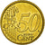 Itália, 50 Euro Cent, 2002, MS(63), Latão, KM:215
