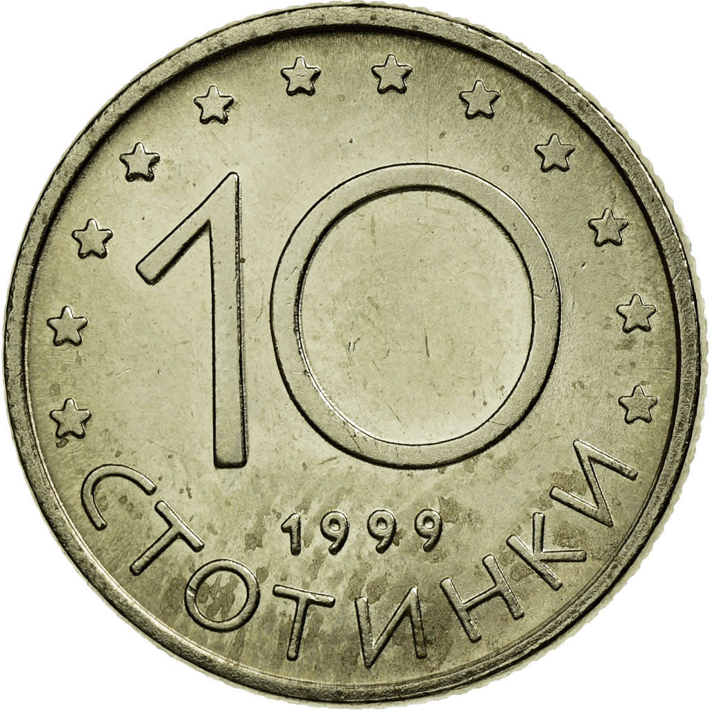 Monnaie, Bulgarie, 10 Stotinki, 1999, Sofia, SUP, Copper-Nickel-Zinc, KM:240