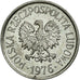 Moneta, Polska, 10 Groszy, 1976, Warsaw, EF(40-45), Aluminium, KM:AA47