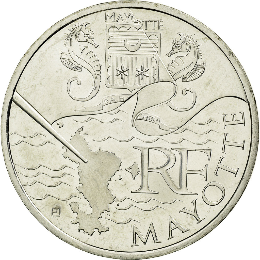 Frankreich, 10 Euro, Mayotte, 2011, UNZ, Silber, KM:1726