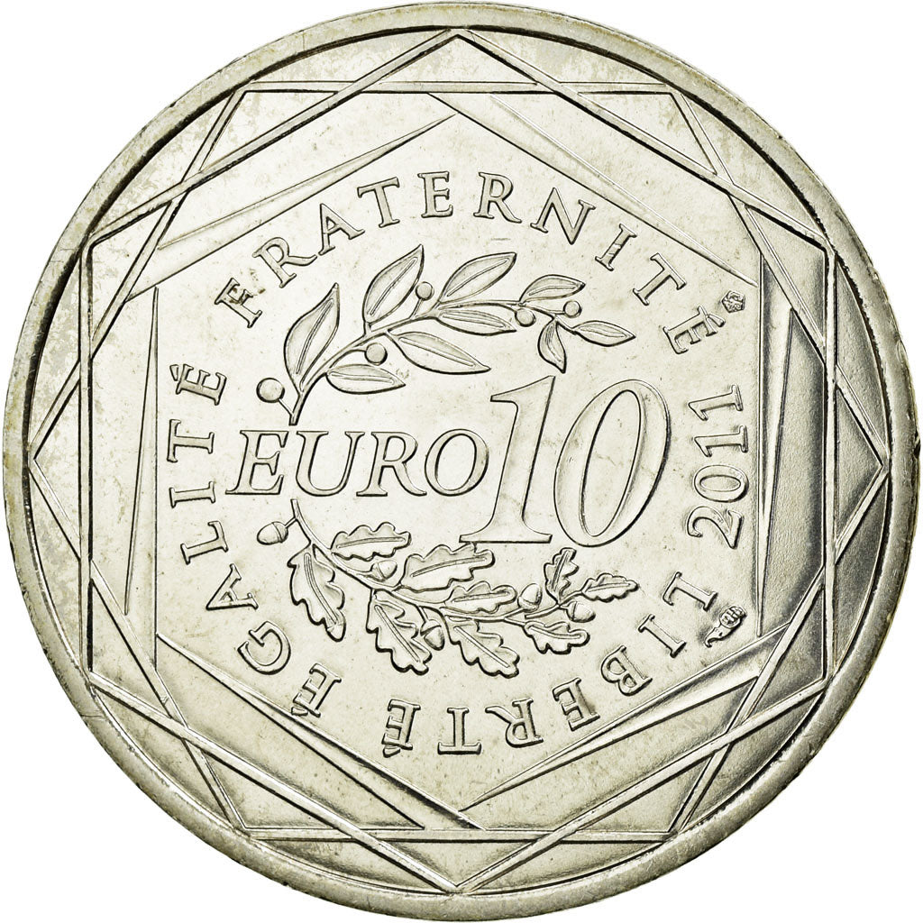 Frankreich, 10 Euro, Mayotte, 2011, UNZ, Silber, KM:1726