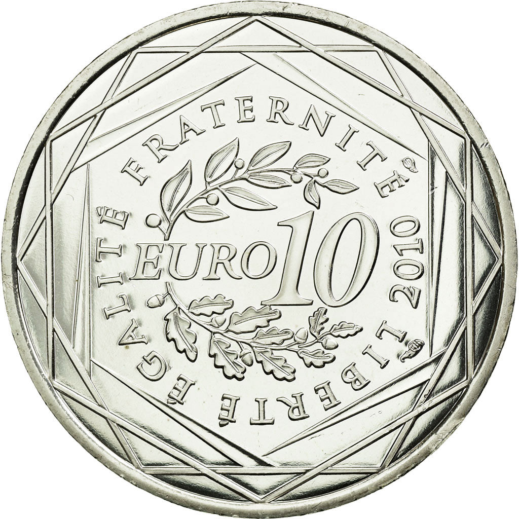 Francia, 10 Euro, Corse, 2010, SPL, Argento, KM:1658