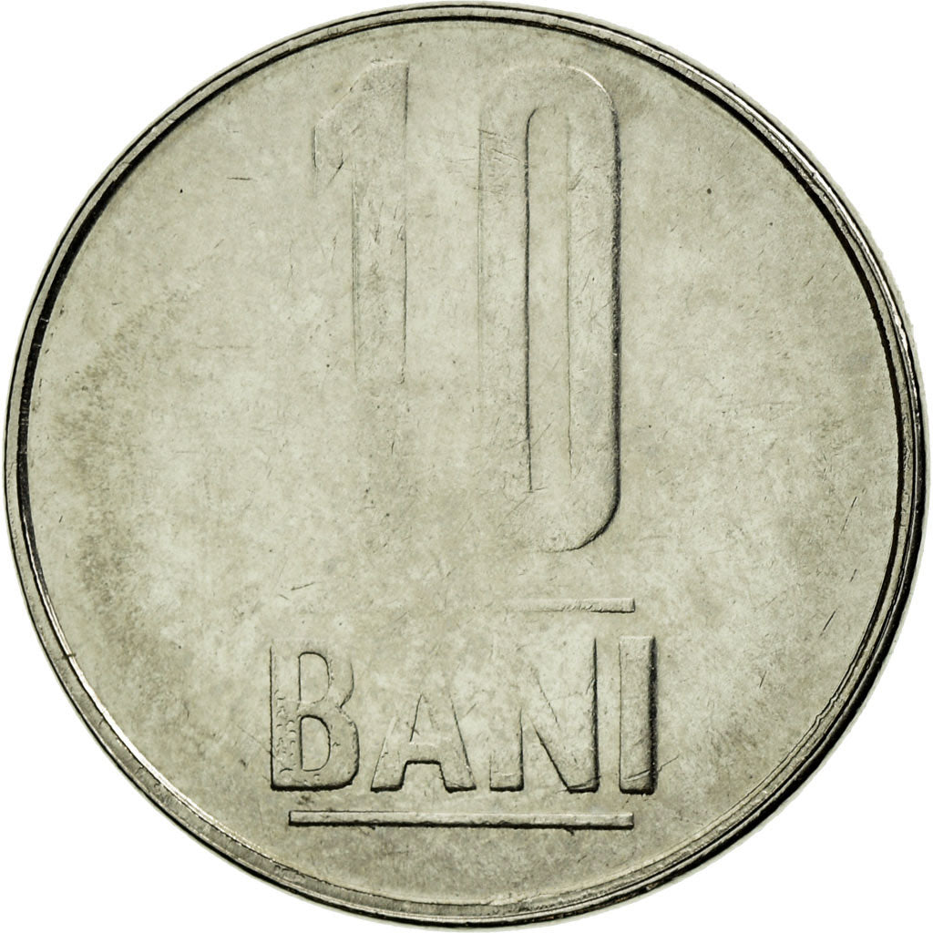 Münze, Rumänien, 10 Bani, 2005, Bucharest, VZ, Nickel plated steel, KM:191