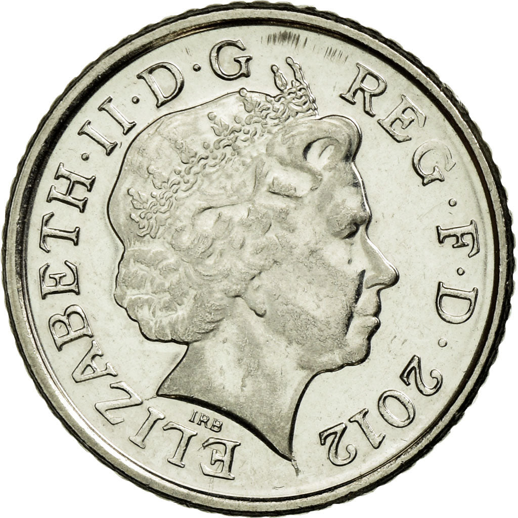 Moneda, Gran Bretaña, Elizabeth II, 5 Pence, 2012, British Royal Mint, MBC