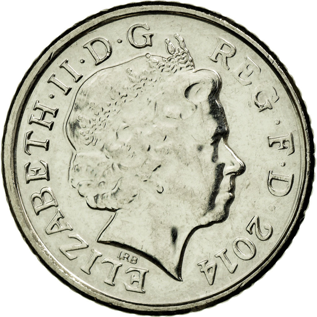 Münze, Großbritannien, 5 Pence, 2014, SS, Nickel plated steel