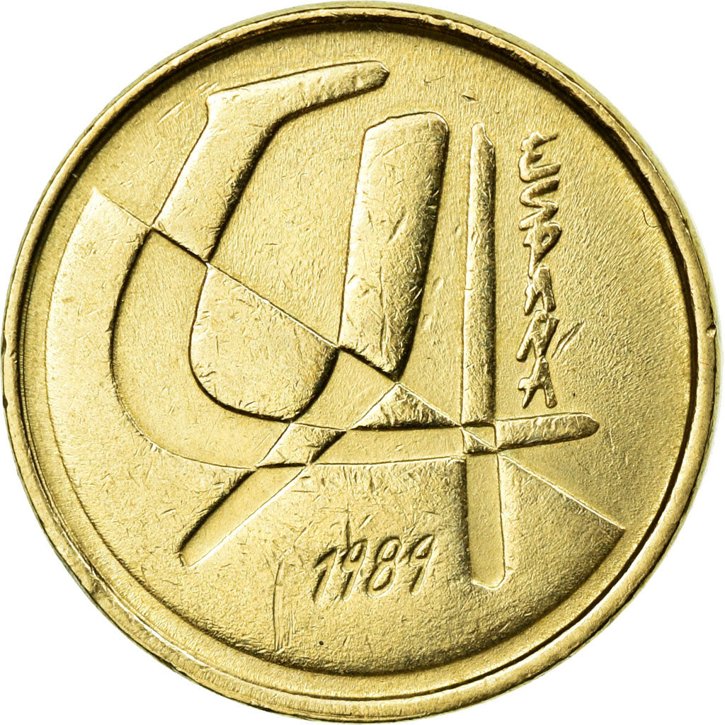 Monnaie, Espagne, Juan Carlos I, 5 Pesetas, 1989, Madrid, TTB, Aluminum-Bronze