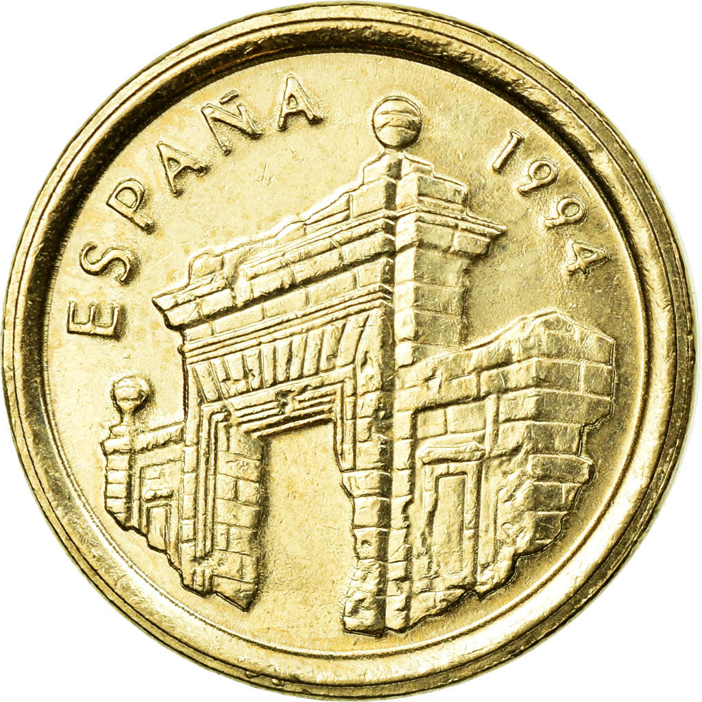 Coin, Spain, Juan Carlos I, 5 Pesetas, 1994, Madrid, AU(55-58), Aluminum-Bronze