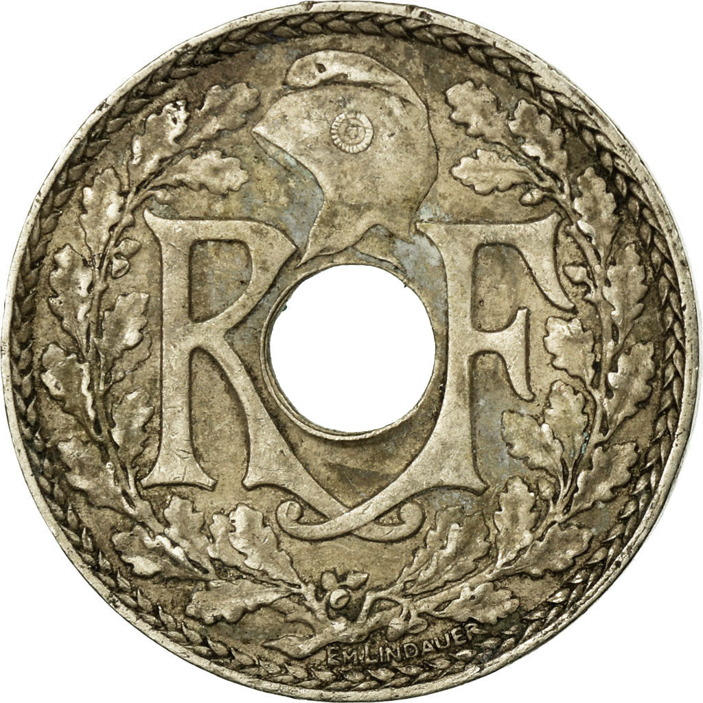 Moneta, Francja, Lindauer, 10 Centimes, 1939, Paris, EF(40-45), Nikiel-Brąz