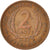 Münze, Osten Karibik Staaten, Elizabeth II, 2 Cents, 1965, SS, Bronze, KM:3
