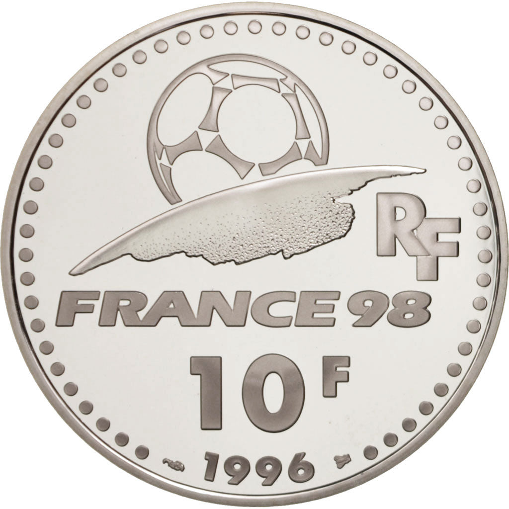 Coin, France, 10 Francs, 1996, MS(65-70), Silver, KM:1166, Gadoury:C168