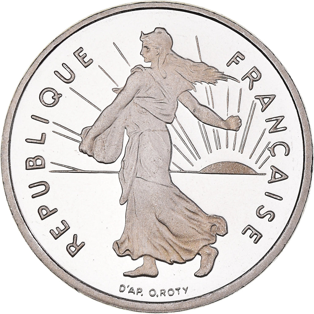Coin, France, Semeuse, 1/2 Franc, 2001, Paris, Proof / BE, MS(65-70), Nickel