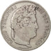Coin, France, Louis-Philippe, 5 Francs, 1843, Bordeaux, VF(30-35), Silver