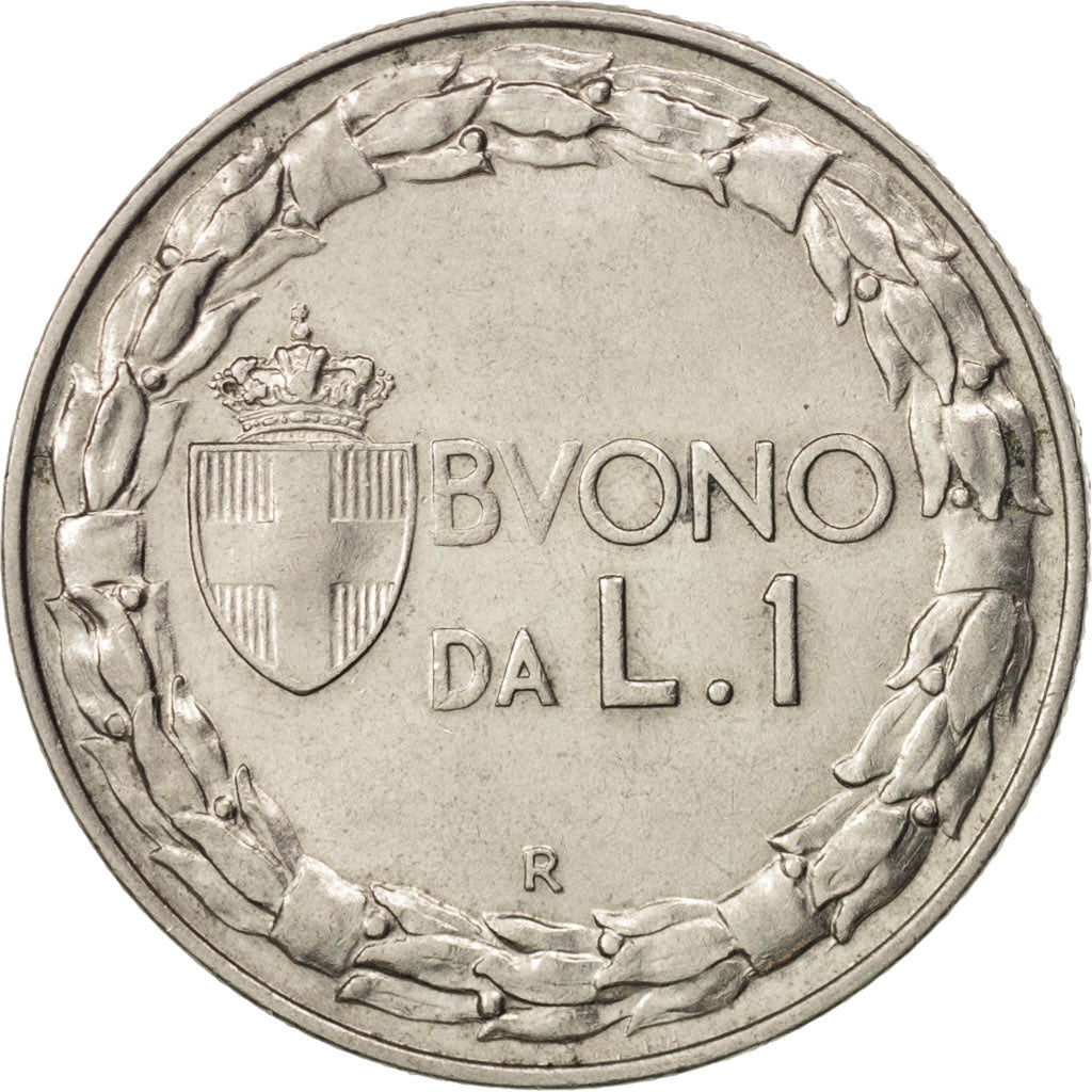 Moneta, Włochy, Vittorio Emanuele III, Lira, 1924, Rome, AU(50-53), Nikiel