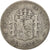 Moneta, Spagna, Alfonso XII, Peseta, 1882, Madrid, MB, Argento, KM:686