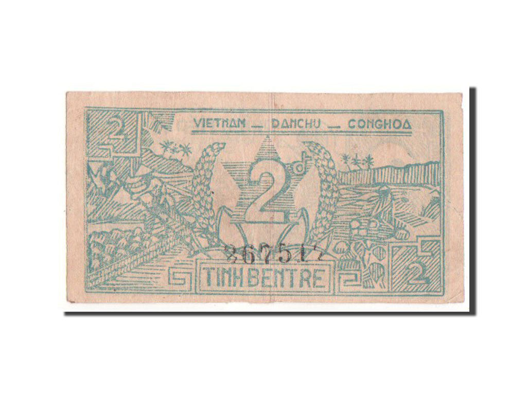 Banknote, Vietnam, 2 Dông, 1949, EF(40-45)