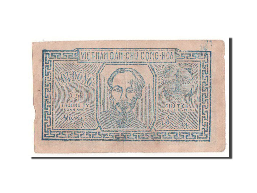 Billete, 1 D<ox>ng, 1949, Vietnam, MBC