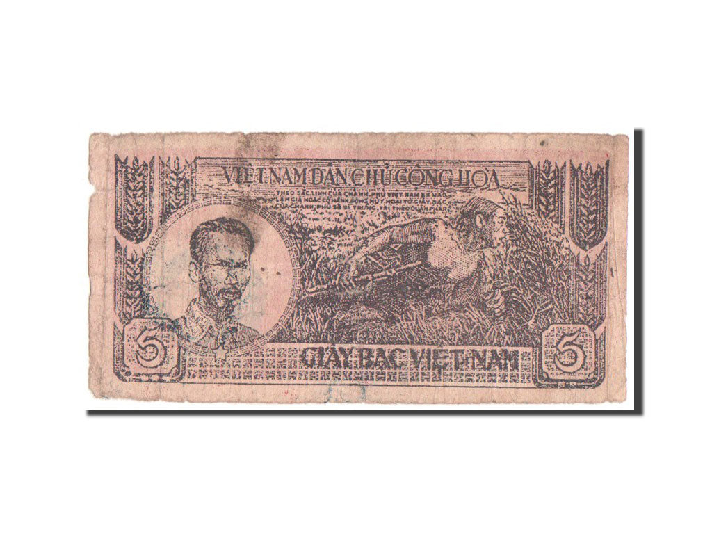 Banconote, Vietnam, 5 D<ox>ng, 1948, MB