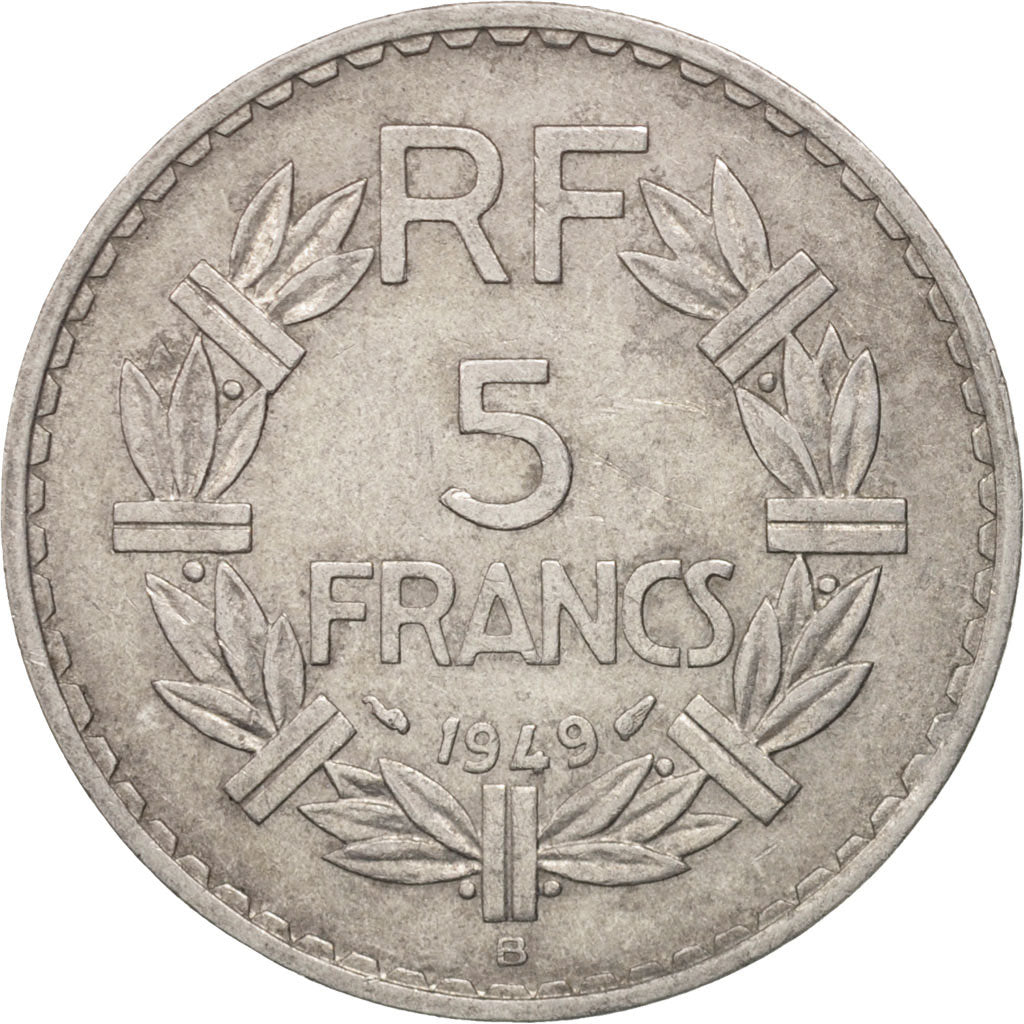 Coin, France, Lavrillier, 5 Francs, 1949, Beaumont - Le Roger, EF(40-45)