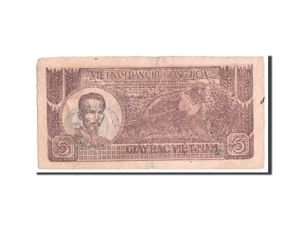 Banknot, Wiet Nam, 5 D<ox>ng, 1948, EF(40-45)