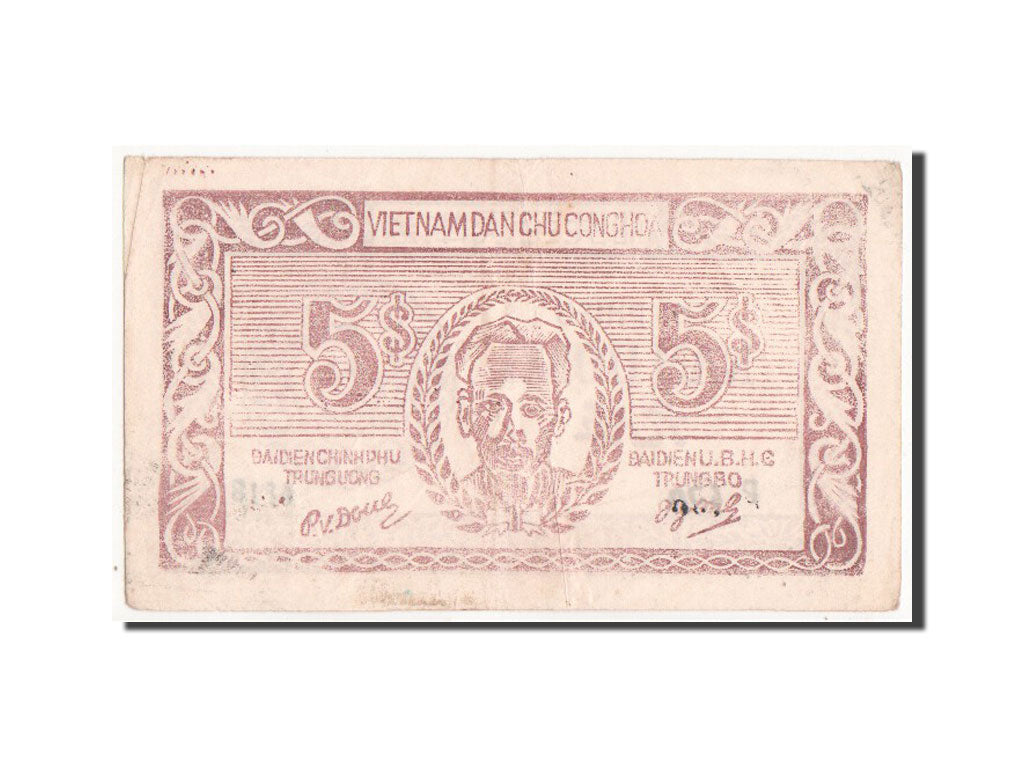 Banconote, Vietnam, 5 D<ox>ng, 1949, BB