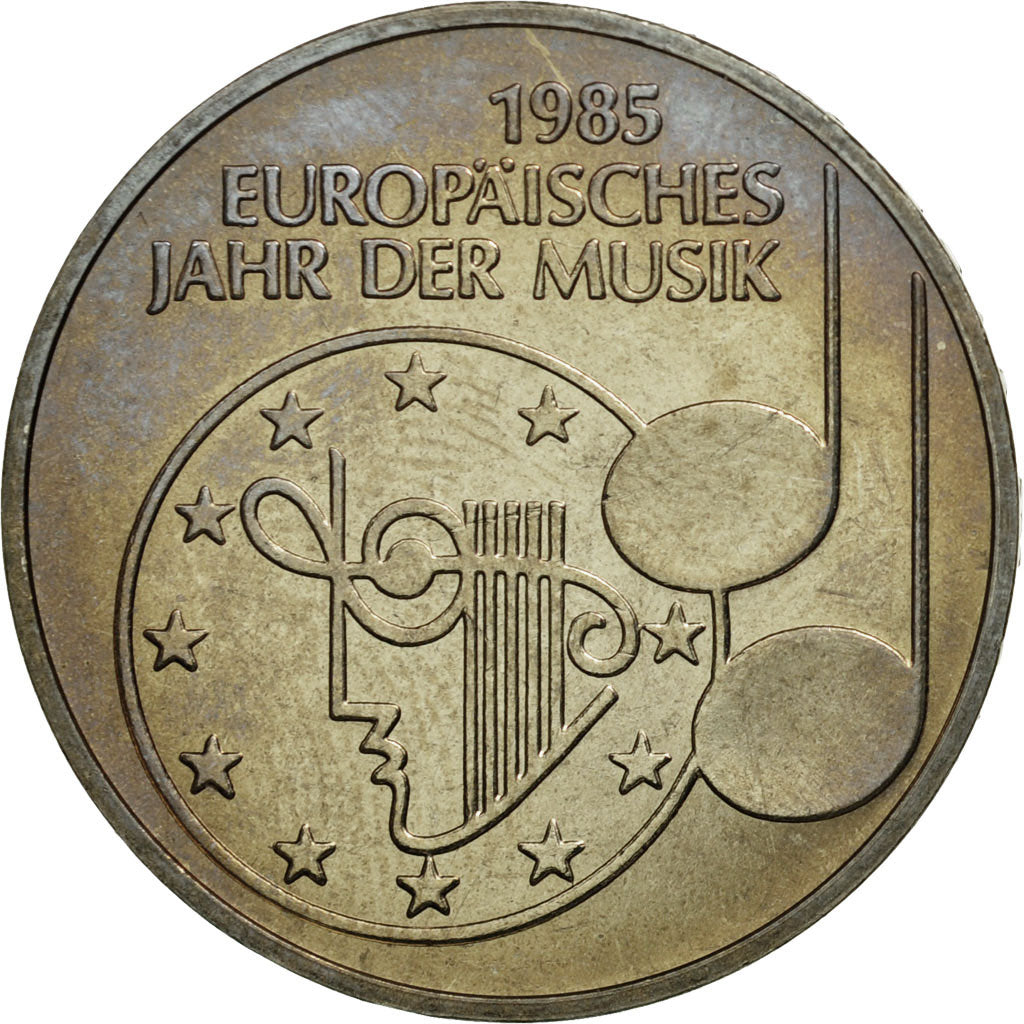 Coin, GERMANY - FEDERAL REPUBLIC, 5 Mark, 1985, Stuttgart, Germany, MS(63)