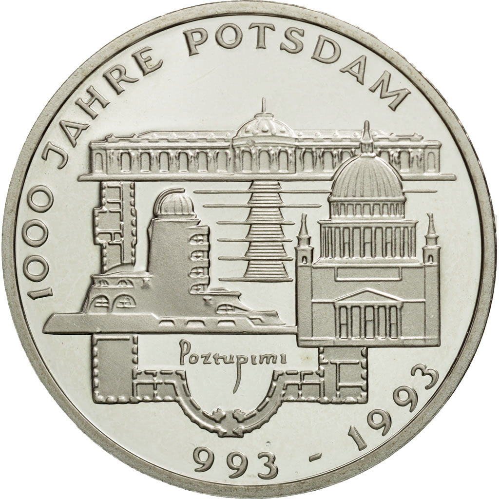 Coin, GERMANY - FEDERAL REPUBLIC, 10 Mark, 1993, Stuttgart, Germany, MS(63)