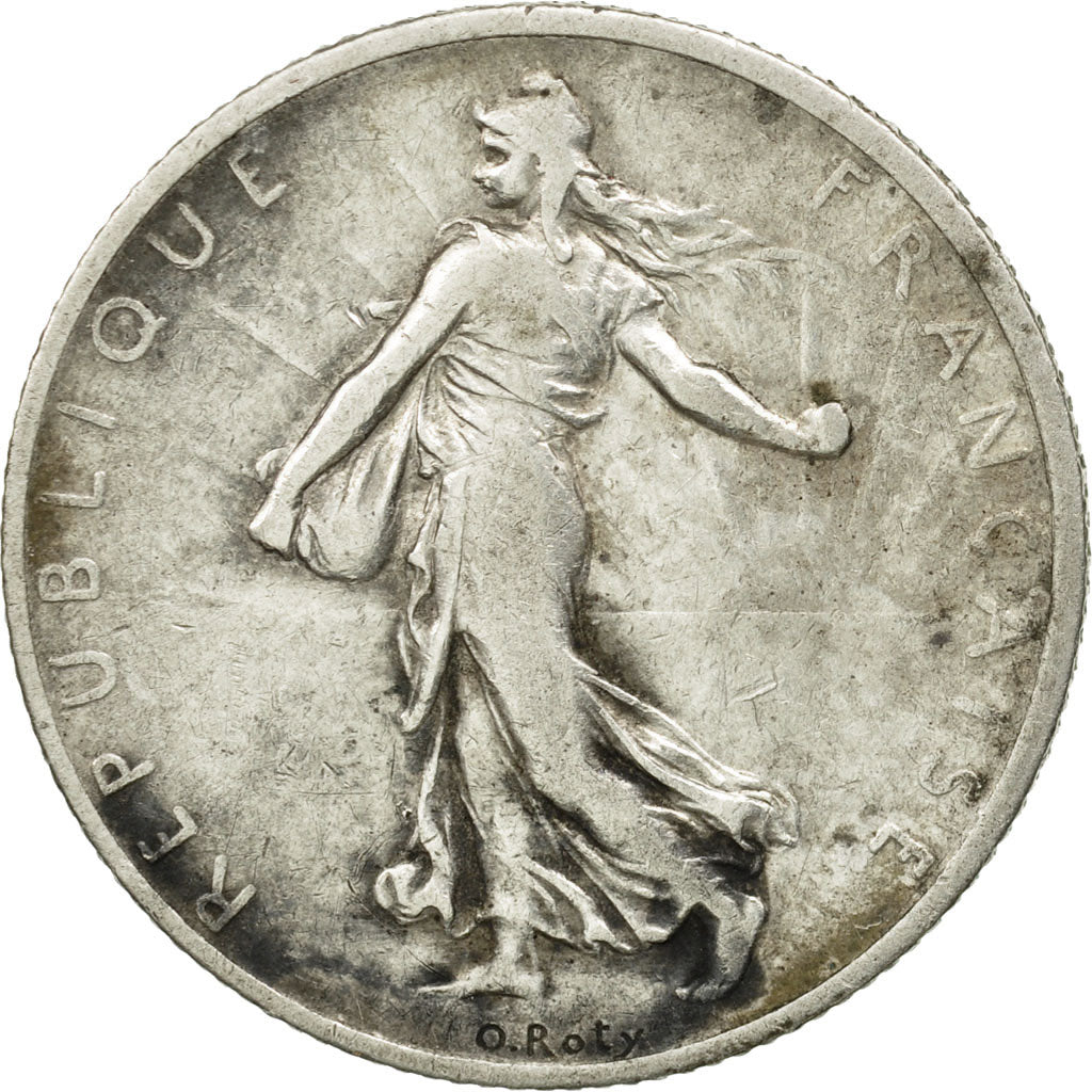 Coin, France, Semeuse, 2 Francs, 1908, Paris, VF(30-35), Silver, KM:845.1