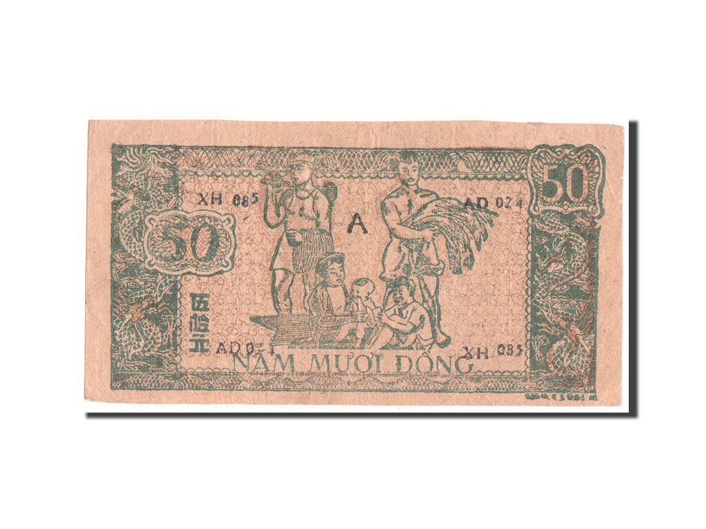 Banconote, Vietnam, 50 D<ox>ng, 1948, BB