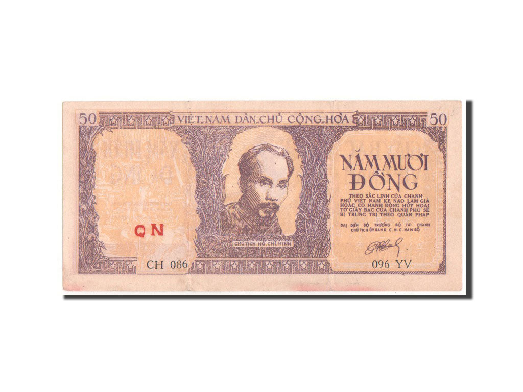 Banconote, Vietnam, 50 D<ox>ng, 1952, BB