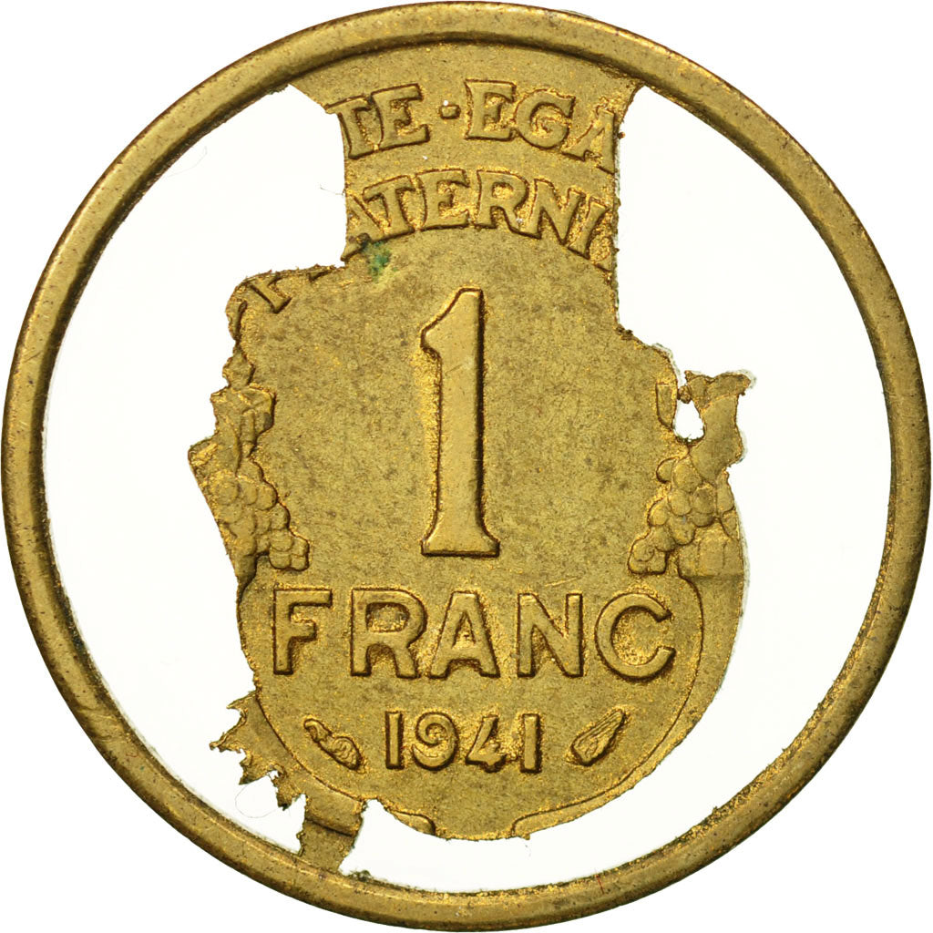 Coin, France, Morlon, Franc, 1941, EF(40-45), Aluminum-Bronze, KM:885