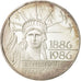 Coin, France, Statue de la Liberté, 100 Francs, 1986, MS(60-62), Silver