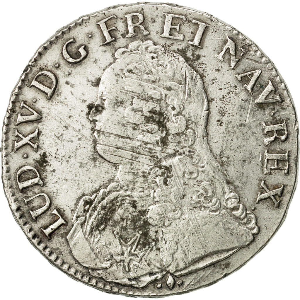 Moneda, Francia, Louis XV, Écu aux branches d'olivier, Ecu, 1726, Bayonne, BC+