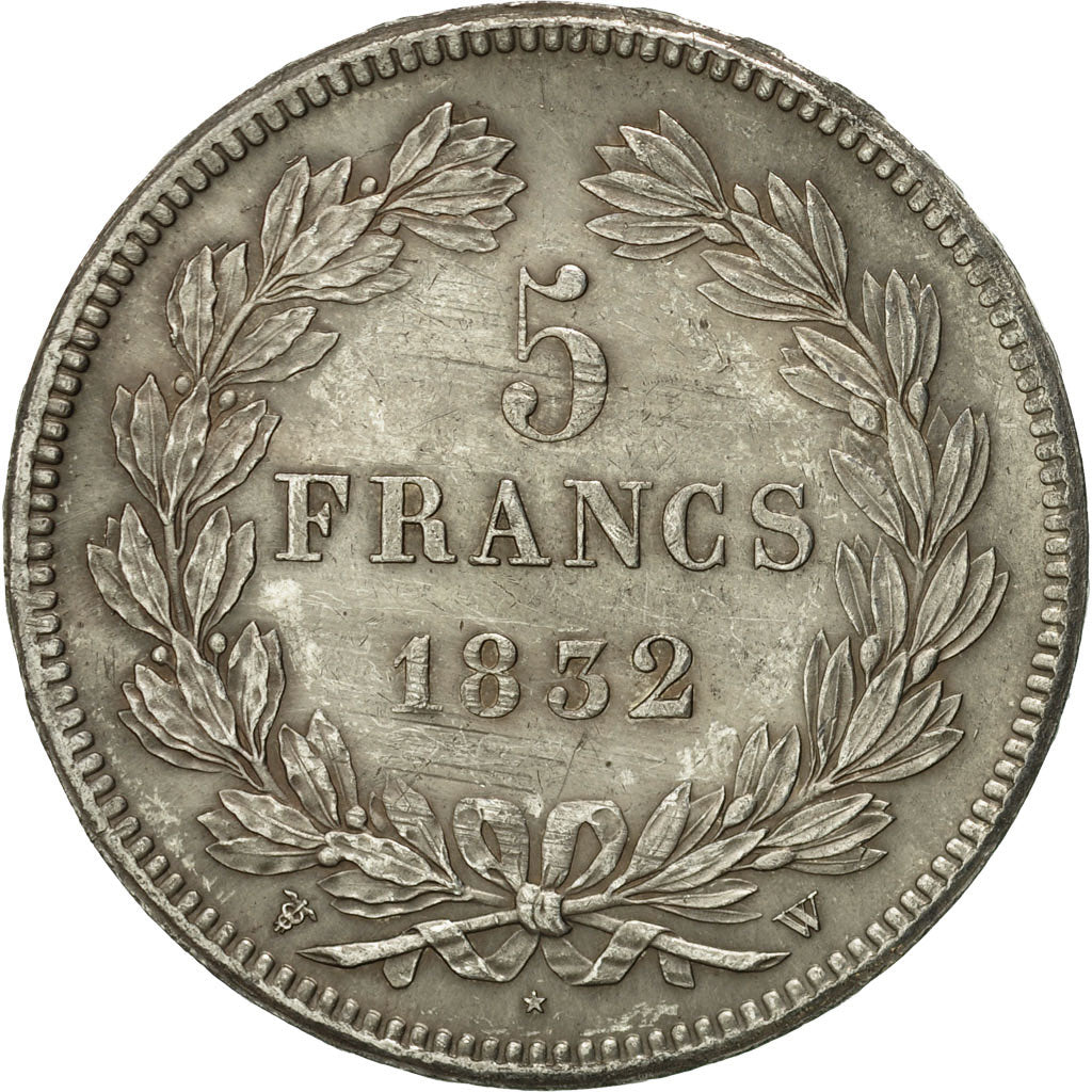 France, Louis-Philippe I, 5 Francs, 1832, Lille, Silver, AU(50-53), Gadoury:678