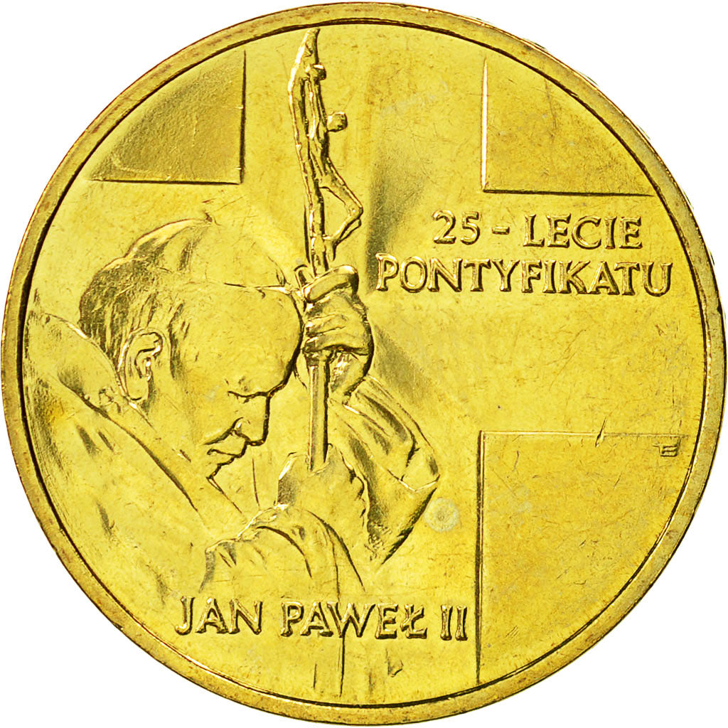 Moneda, Polonia, 2 Zlote, 2003, Warsaw, EBC, Latón, KM:465