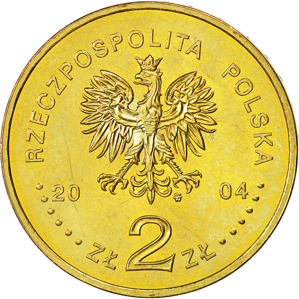 Munten, Polen, 2 Zlote, 2004, Warsaw, PR, Tin, KM:509